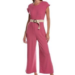 Cropped jumpsuit, luxury, silk, relaxed feel.  From Anna Kay - Size M/L